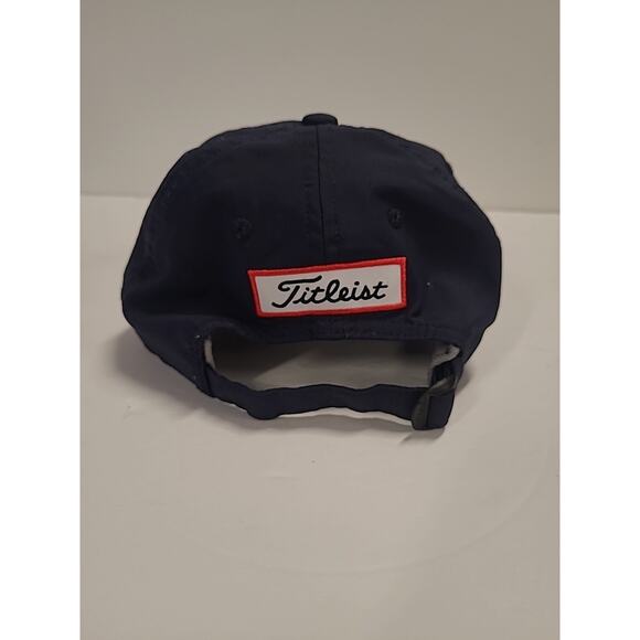 Titleist FJ FootJoy YOUTH OS PRE-OWNED Pro V1 Tour Adjustable Hat Cap Blue/White - Picture 4 of 9